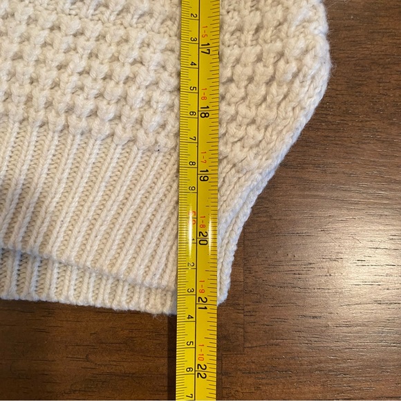 Madewell Oversized Chunky Knit Scoop Neck Pullover Sweater in Ivory - Picture 7 of 7